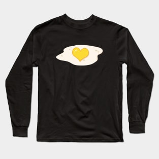 Love Heart Fried Egg Long Sleeve T-Shirt